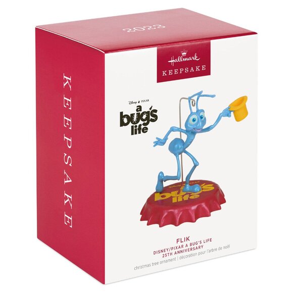 New! Disney Pixar A Bug's Life Hallmark Keepsake Ornament Flik 25th Anniversary - Picture 1 of 5